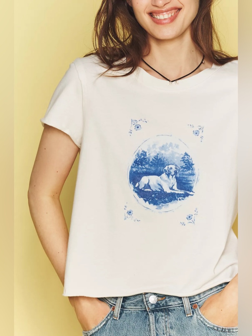 Caitlin Boxy Tee- Golden Lab by Maeve